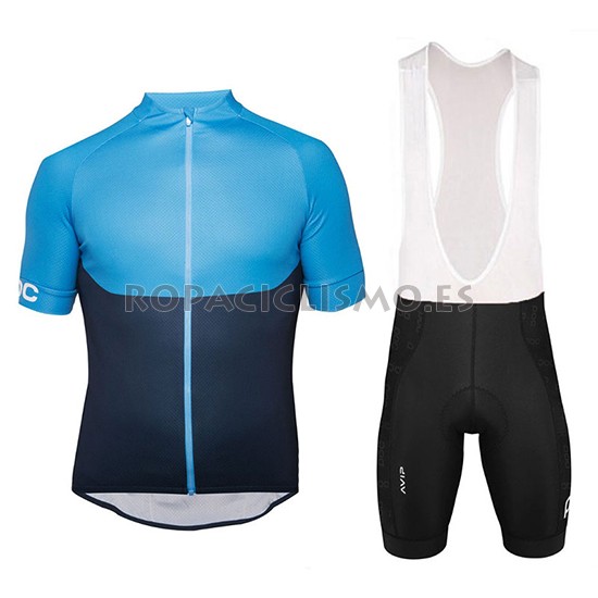 2018 Maillot POC Essential Xc Tirantes Mangas Cortas Azul y Negr